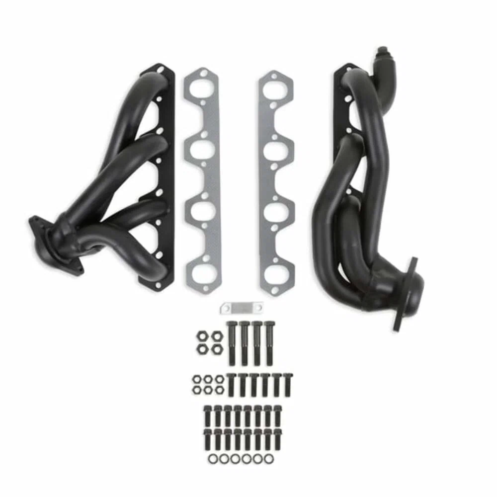 Flowtech Shorty Headers - Black Painted - 91628FLT